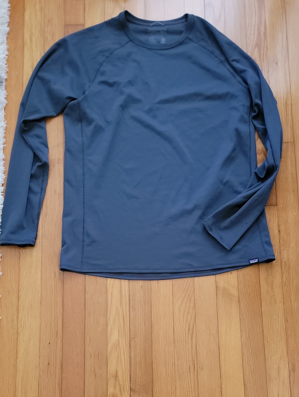 Patagonia Men's Long-Sleeve Crewneck Shirt - Blue Baselayer
